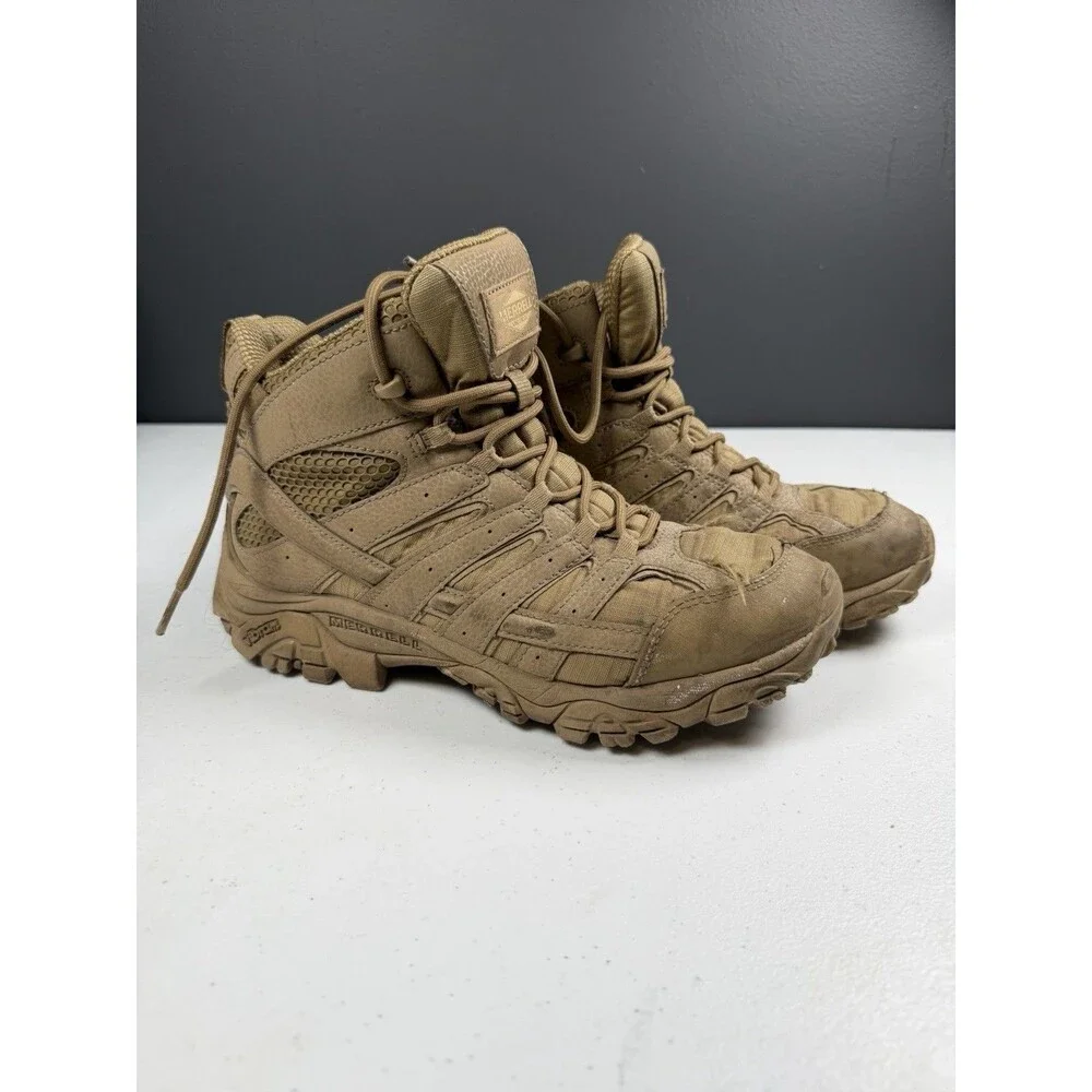 Pre-owned Merrell Men's Moab 2 Mid Tactical Waterproof Boots J15849 U.S Size 8.5